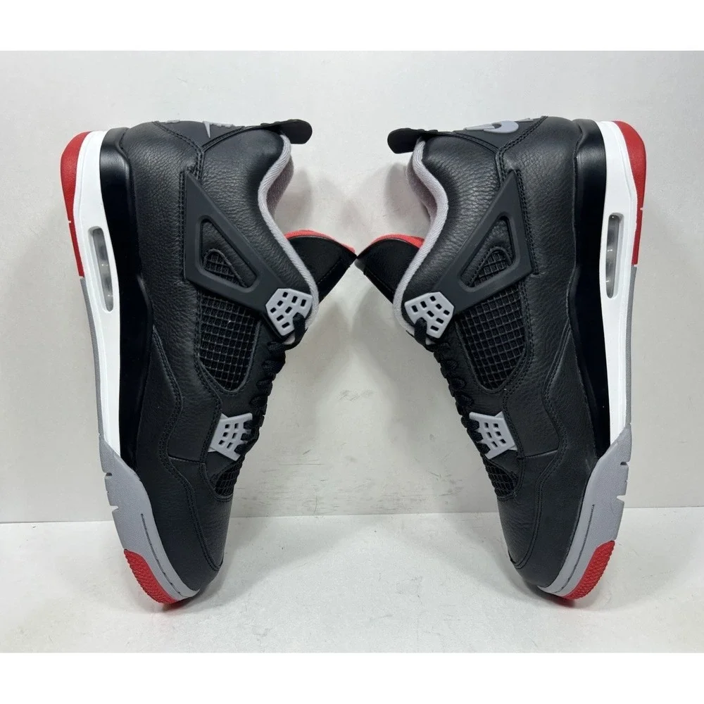Nike Air Jordan 4 Men's Size 13 Retro Bred Reimagined  FV5029-006 Shoes Black
